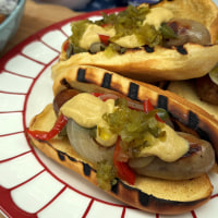 The Daly Family's Smash Cheeseburgers, Grilled Brats & Red, White and Blue Potato Salad