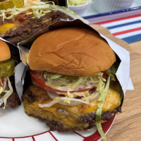 The Daly Family's Smash Cheeseburgers, Grilled Brats & Red, White and Blue Potato Salad