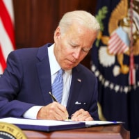 President Biden Signs The Bipartisan Safer Communities Act At The White House