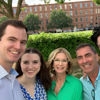 Parenting educator Amy McCready with her family
