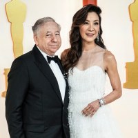 Jean Todt and Michelle Yeoh at the The 95th Academy Awards in Los Angeles on March 12, 2023. 
