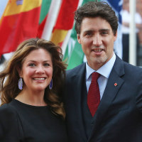 Justin Trudeau and his wife Sophie Gregoire