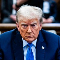 Former President Donald Trump in court during his civil fraud trial in New York.