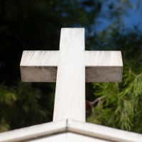 Church cross stock