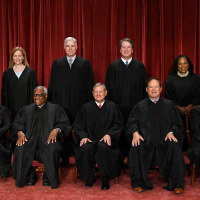 Group portrait of Supreme Court justices.