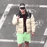 Police safety warning after man crossing street wearing Apple Vision Pro goes viral
