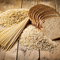 Bread, rice and pasta from whole grains 