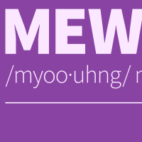 graphic that says Mewing