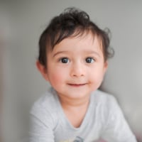 Portrait of smiling Indian baby boy