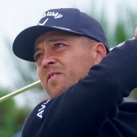 USA's Xander Schauffele tees off the 10th during day four of The Open at Royal Troon, South Ayrshire, Scotland on Sunday July 21, 2024.