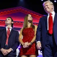 U.S. President Donald Trump and members of the Trump family