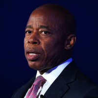 Mayor of New York City Eric Adams speaks during the 2023 Concordia Annual Summit at Sheraton New York on September 18, 2023 in New York City.