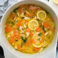 Lemon Chicken Soup and Non-Dairy cream of Mushroom Soup