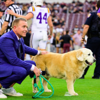 Kirk Herbstreit and his dog Ben