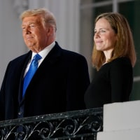 Donald Trump and Amy Coney Barrett