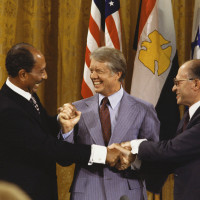 Carter, Sadat and Begin After Camp David Accords