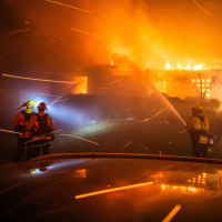 Image: Powerful Winds Fuel Multiple Fires Across Los Angeles Area