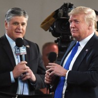 President Donald Trump Holds MAGA Rally In Las Vegas sean hannity politics political politician