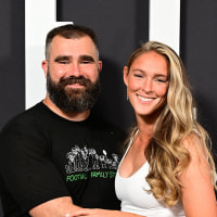 Jason Kelce and Kylie Kelce