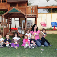 Octomom aka Natalie Suleman (formally Nadya) Suleman with her children on Oct. 11, 2012.