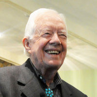 Former President Jimmy Carter teaches Sunday school.