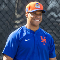 New York Mets' Juan Soto During Spring Training mets uniform