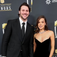 Josh Allen and Hailee Steinfeld at the 14th annual NFL Honors held at Saenger Theatre on Feb. 6, 2025 in New Orleans.