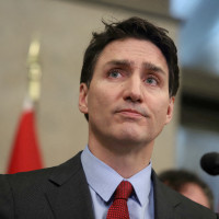 FILE PHOTO: Canada's PM Trudeau responds after U.S. President Trump ordered tariffs on Canadian imports, in Ottawa