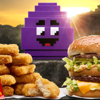 McDonald's A Minecraft Movie Meal and Happy Meal.