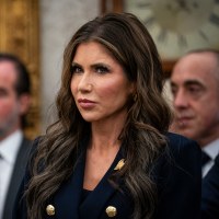 Kristi Noem, Homeland Security Secretary, in the Oval Office of the White House
