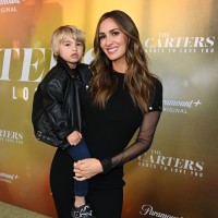 Prince Carter and Angel Carter Conrad at "The Carters" special screening at AMC The Grove 14 on April 9, 2025 in Los Angeles.