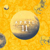 Planets on top of a collage of zodiac animals