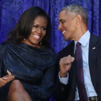 Barack And Michelle Obama Attend Portrait Unveiling At Nat'l Portrait Gallery