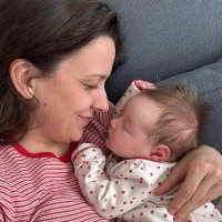 Ms. Rachel and her daughter Susannah.