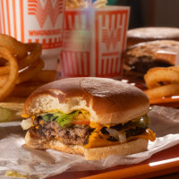  A look inside the Whataburger location, located at 3752 South Las Vegas Blvd., in Las Vegas, Nevada on November 10, 2024. In this image is a Whataburger Double Meat with Cheeseburger. 