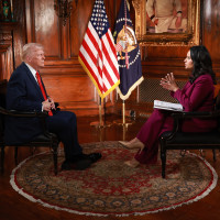 Kristen Welker  interviews President Donald Trump