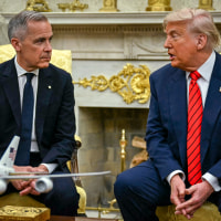 Mark Carney and Donald Trump.
