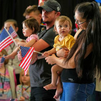 Afrikaners from South Africa arrive  in the U.S.