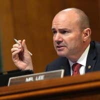 Sen. Mike Lee, R-Utah, speaks at a Senate Judiciary Committee hearing on May 13, 2025.