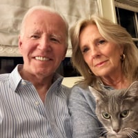Former President Joe Biden and Former First Lady Jill Biden after news of Biden's cancer was announced on May 19. 2025.