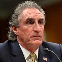 Interior Secretary Douglas Burgum testifies in the Senate on May 21, 2025.