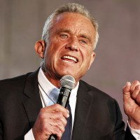 Robert F. Kennedy Jr. speaking into microphone