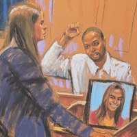 Courtroom sketch. 