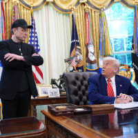 Image: President Trump Holds Press Conference With Elon Musk in White House's Oval Office