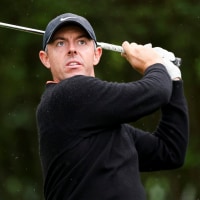 FLOURTOWN, PENNSYLVANIA - MAY 09: Rory McIlroy of Northern Ireland watches a tee shot on the third hole during the second round of the Truist Championship 2025 at The Wissahickon at Philadelphia Cricket Club on May 09, 2025 in Flourtown, Pennsylvania. (Photo by Emilee Chinn/Getty Images)
