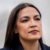 A split composite of Alexandria Ocasio-Cortez and Zohran Mamdani.