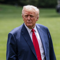 Image: President Trump Arrives At The White House From Camp David