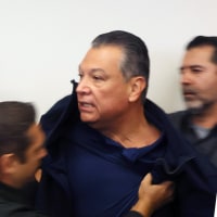 A side by side of Alex Padilla and Charlie Sykes.
