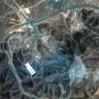 Before and after imagery of Fordo nuclear site following US attack

Top image: shot 20 June 2025
Bottom image: shot 22 June 2025