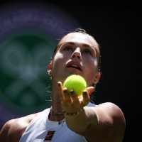 Aryna Sabalenka  serves